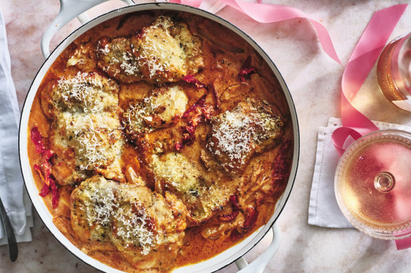 Adam Liaw’s version of the viral internet dish, Marry me chicken.