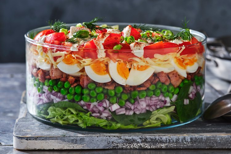 Seven-layer salad.