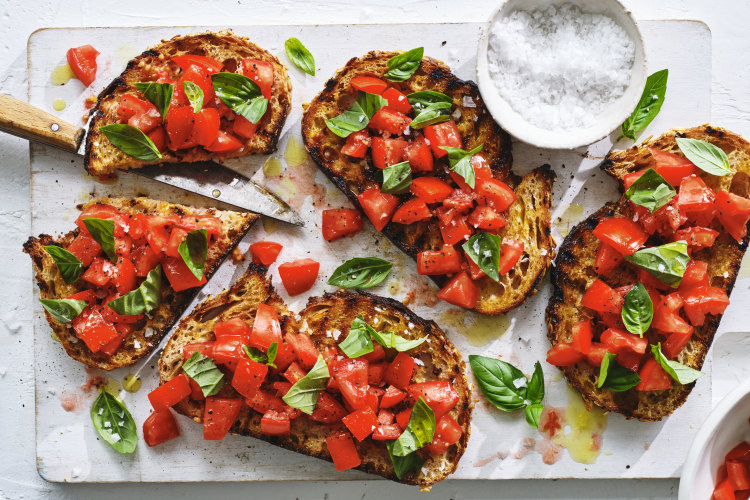 Classic bruschetta.