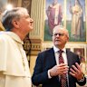 Anthony Albanese in Rome.