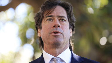 AFL chief executive Gillon McLachlan outlined some of the projections for the game’s finances at a meeting with club chief executives on Tuesday. 