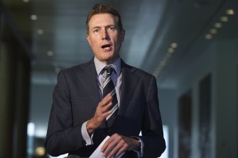 Attorney-General Christian Porter is believed to have been one of the federal MPs on the flight from Perth on Sunday.