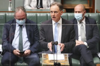 Minister for Health and Aged Care Greg Hunt on Tuesday.