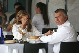 Steve Anastasiou spots PS’s photographer at his Woolloomooloo restaurant China Doll on Thursday.