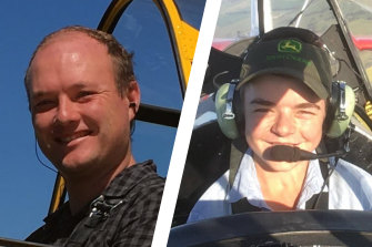 Hayden Bruce and Tom Sheather died in a plane crash on Tuesday near Canberra.