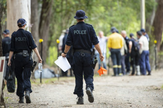 NSW Police search on Wednesday.