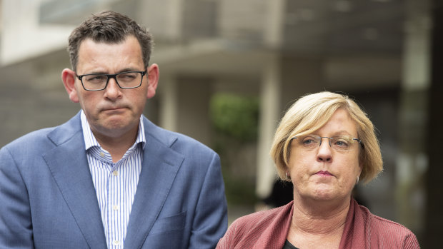 Police Minister Lisa Neville and Victorian Premier Daniel Andrews.