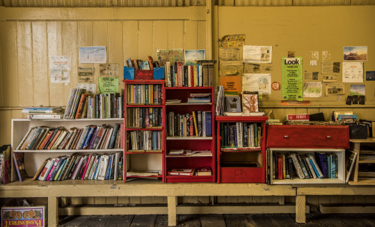 The book selection at Balmain ferry wharf.