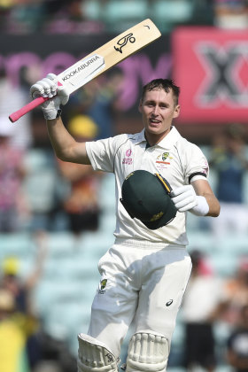 Marnus Labuschagne racks up another hundred at the SCG on Friday.