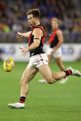 Essendon star Zach Merrett is one of the form midfielders of the competition.