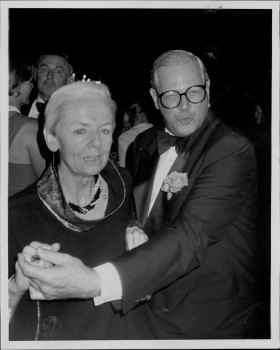 Marion von Adlerstein and Leo Schofield in April 1993.