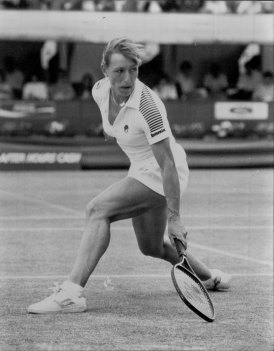 Devastating: Martina Navratilova. 