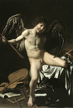 Mr Vickery included an image of Caravaggio’s <i>Amor Vincit Omnia </i> (Love is Triumphant) in a letter to one of his associates.