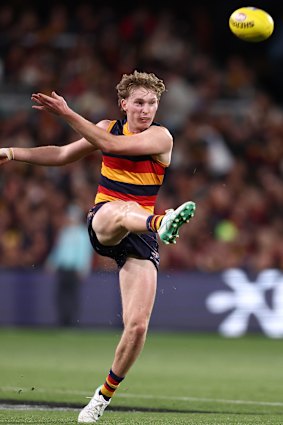 Max Michalanney is a regular selection for the Crows.