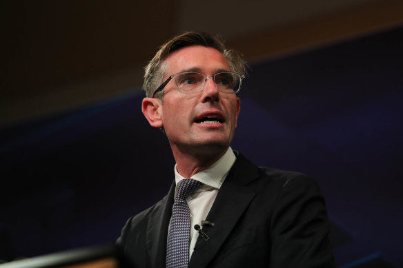 NSW Premier Dominic Perrottet addressed the Press Club in Sydney on Wednesday.