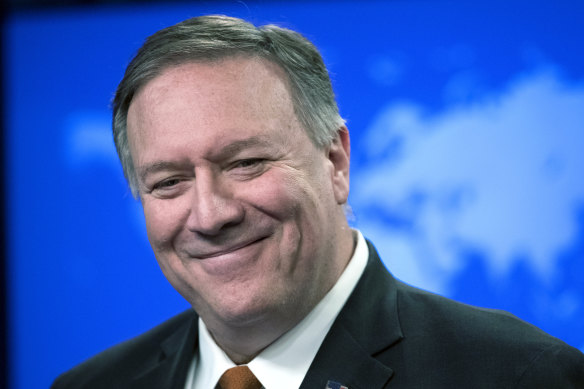 Former secretary of state Mike Pompeo has said he is not aware of the missing bottle. 