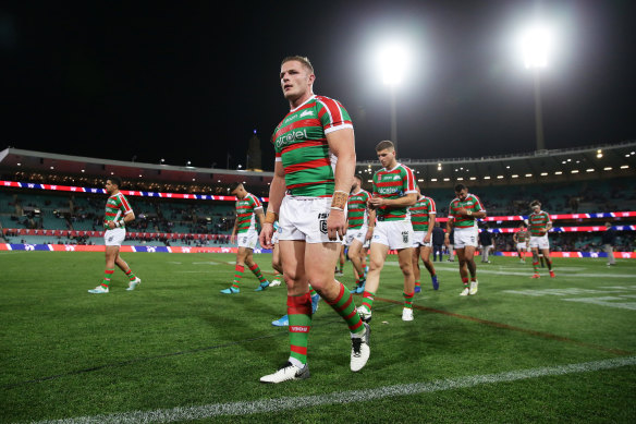 George Burgess during his final year with the South Sydney Rabbitohs in 2019.