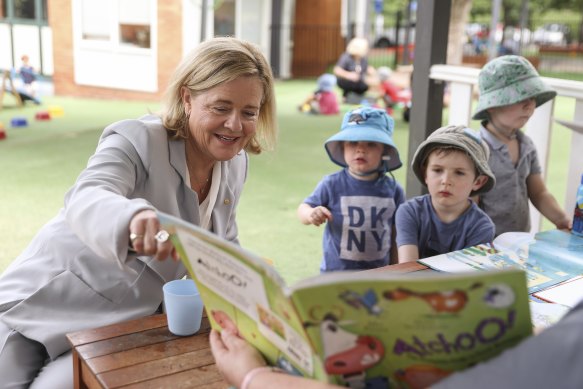 Nicola Forrest, co-chair of the Minderoo Foundation, is calling for childcare educators to receive a 10 per cent pay rise.