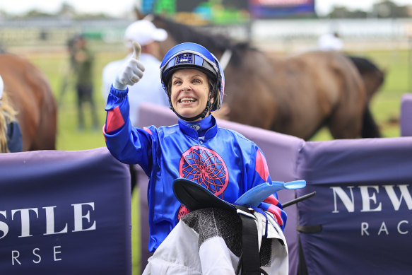 Jenny Duggan will ride her favourite horse Torrens in the Christmas Cup.