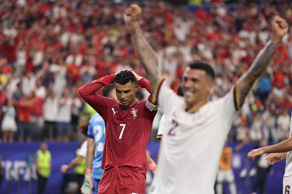 Cristiano Ronaldo at full-time.
