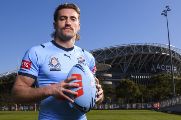 Utility man: Connor Watson plays a crucial role for the NSW Blues.