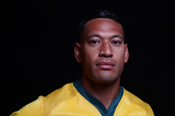 Former Wallaby Israel Folau in 2018.