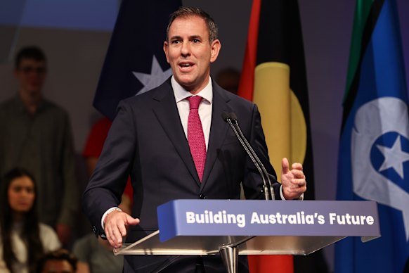 Jim Chalmers on the campaign trail.