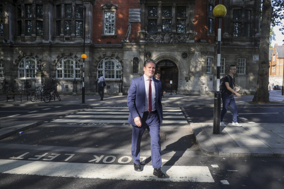 Keir Starmer, pictured here in 2019, almost walked away from the Labour leadership three years ago.