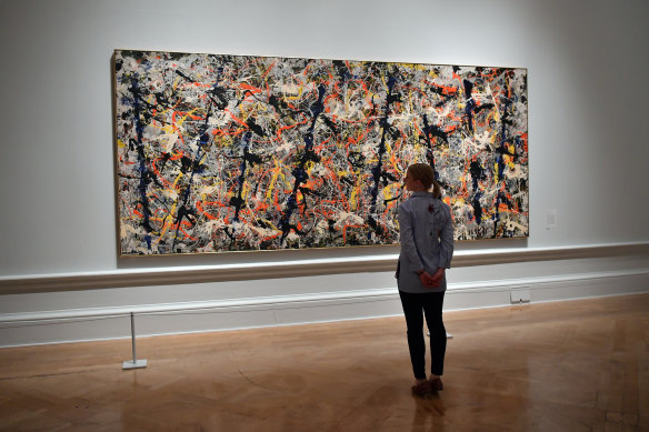 Blue poles by Jackson Pollock is now valued at more than $500 million, by far the most valuable painting in the NGA’s collection.