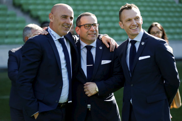 Victory chief executive Trent Jacobs (right) said the club will 'consider all its options'.