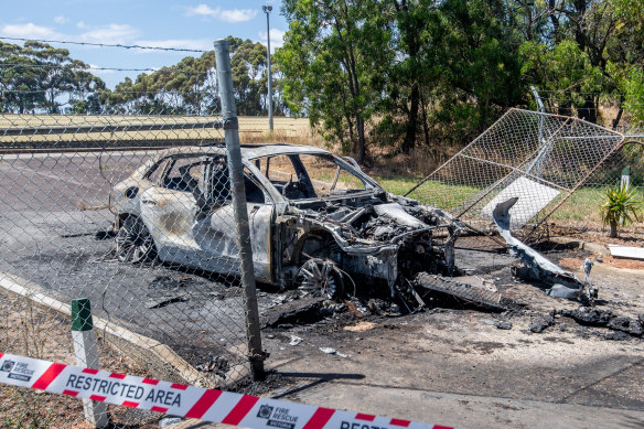Police are investigating whether a  burnt-out car in Alexander Street, Reservoir, is connected to the killing.