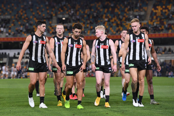 Trading decisions at Collingwood have angered fans. 