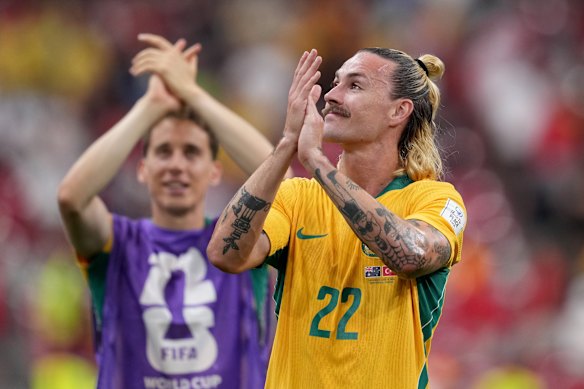 Socceroos midfielder Jackson Irvine has no sympathy for Miguel Almirón.