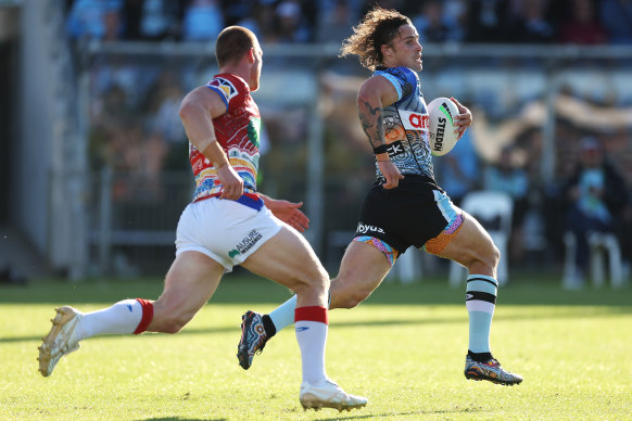 Nicho Hynes has been a standout for Cronulla again this season.