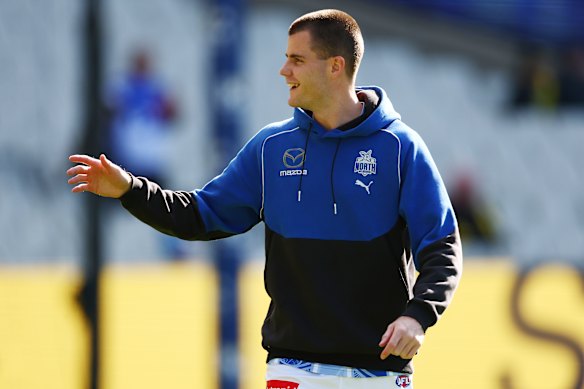 Bailey Scott has been in and out of the North Melbourne senior side.
