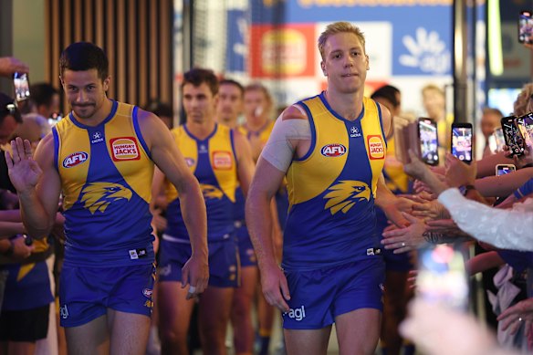 West Coast co-captains Liam Duggan (left) and Oscar Allen (right).