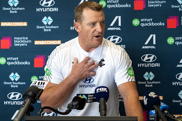 Voss believed Carlton staff had been “bullied” in the reaction to what had occurred.