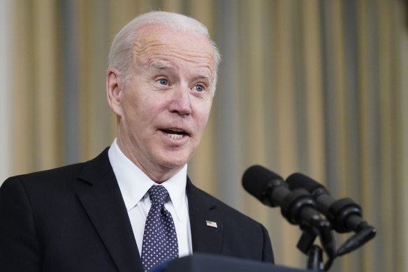 US President Joe Biden speaks about Russian President Vladimir Putin.