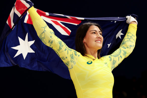 Saya Sakakibara rode to a gold medal in the BMX.