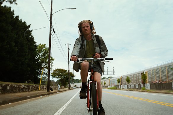 Jesse Plemons plays a conspiracy theorist who may have found something in Bugonia.