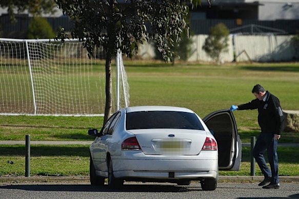 The young man was arrested inside a car in Werrington on Thursday morning.