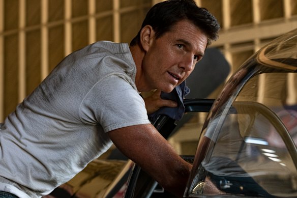 Tom Cruise, pictured here in Top Gun: Maverick, is known for his stunts.