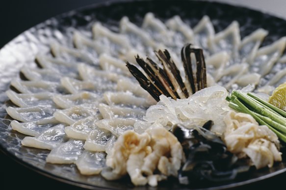 Shimonoseki is famous for fugu, also known as pufferfish.