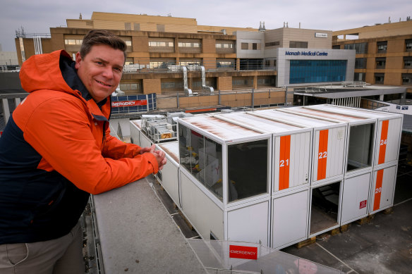 Mark Davis of Spacecube at the Monash Hospital in Clayton.
