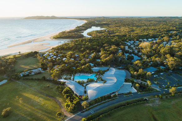 Elements of Byron resort (pictured) has been inundated with bookings. 