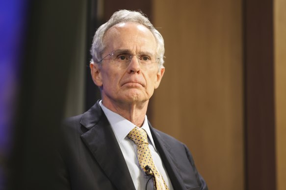 ACCC chair Rod Sims at the National Press Club on Wednesday.