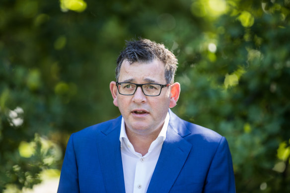 Victorian Premier Daniel Andrews on Wednesday.