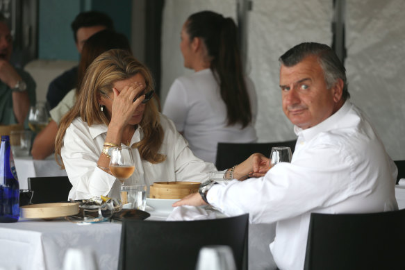 Steve Anastasiou spots PS’s photographer at his Woolloomooloo restaurant China Doll on Thursday.