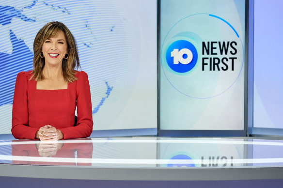 Channel Ten’s Melbourne and Adelaide weeknight news anchor, Jennifer Keyte.