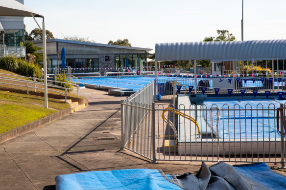 Leichhardt Aquatic Centre, like all inland council pools, is closed because of COVID restrictions.